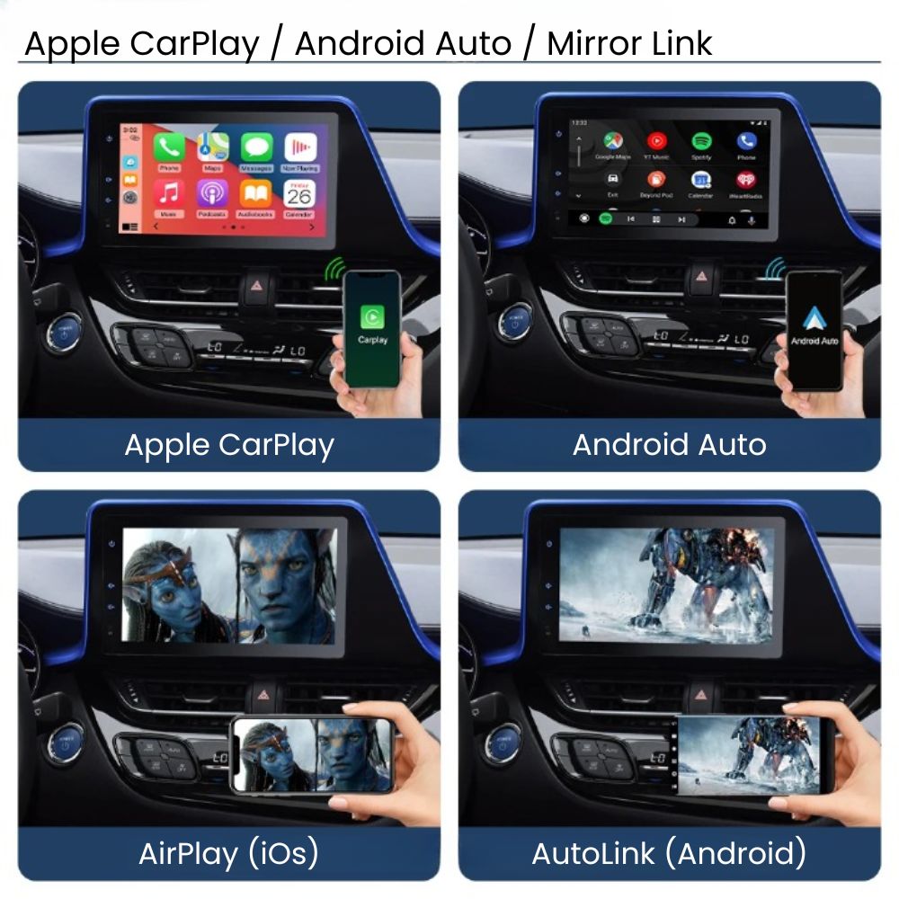 Interfaz Apple CarPlay Android Auto Toyota sistemas Touch2 Entune 2.0 Prius C-HR Auris Avensis Verso Yaris Land Cruiser