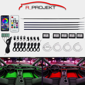 RGB LED-Innenraum Ambientebeleuchtung Kit (APP-Steuerung + 213 Modi)