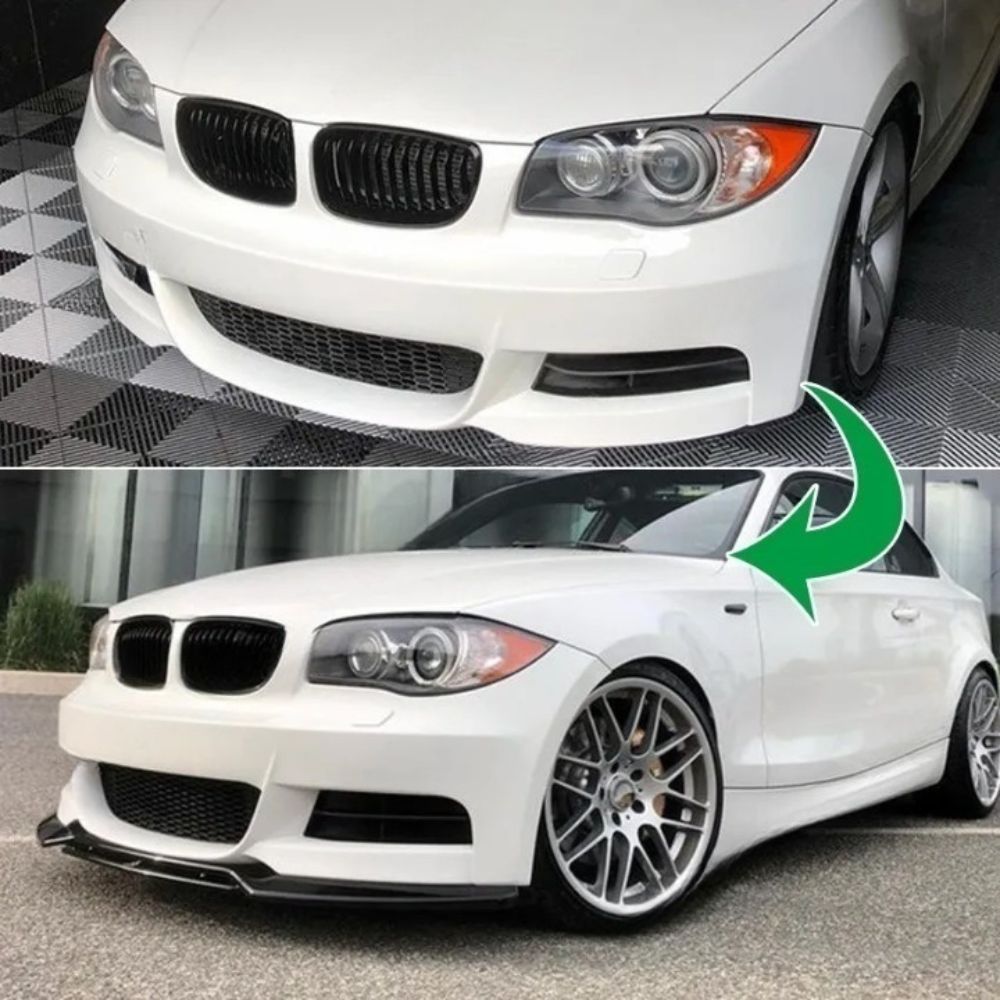 Front bumper lip BMW Series 1 E81 E82 E87 E88 E88 Pack M