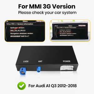 Módulo Apple CarPlay Android Auto Audi A1 8X Q3 8U 2012-2018