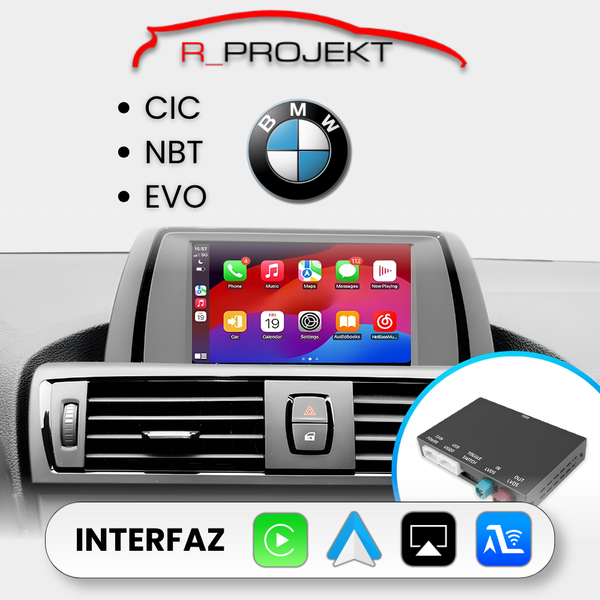 Módulo Apple CarPlay Android Auto BMW Serie 1 / 2 / 3 / 4 / 5 / 6 / 7 / X1 / X3 / X4 / X5 / X6