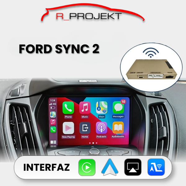Módulo Apple CarPlay Android Auto Ford Focus C-Max Mondeo Fiesta SYNC 2 2012-2015