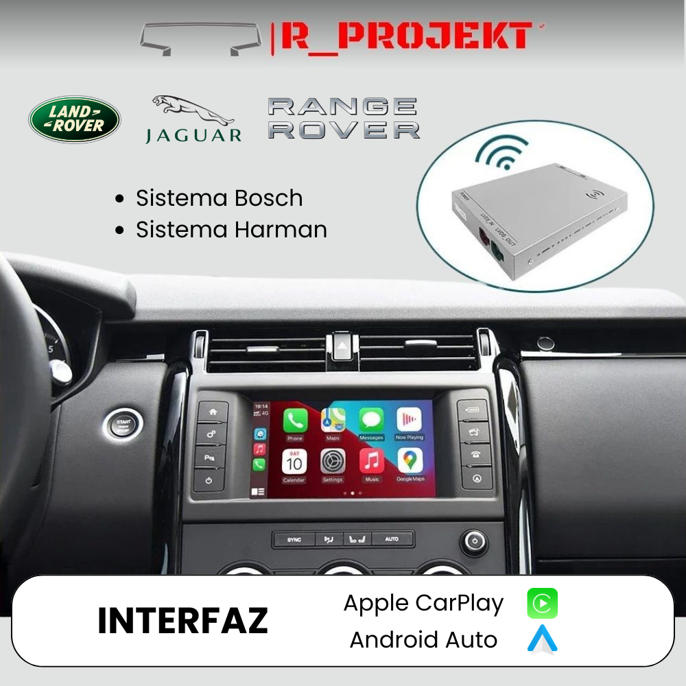 Módulo Apple CarPlay Android Auto Land Rover Jaguar Range Rover 2012-2018