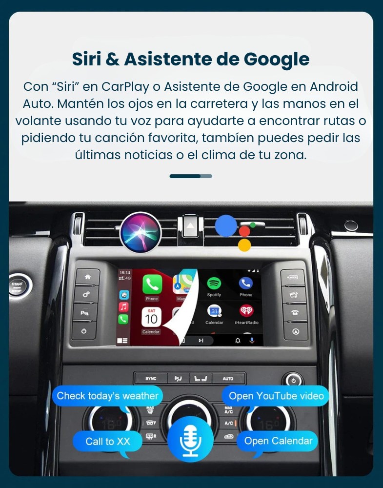 Módulo Apple CarPlay Android Auto Land Rover Jaguar Range Rover 2012-2018