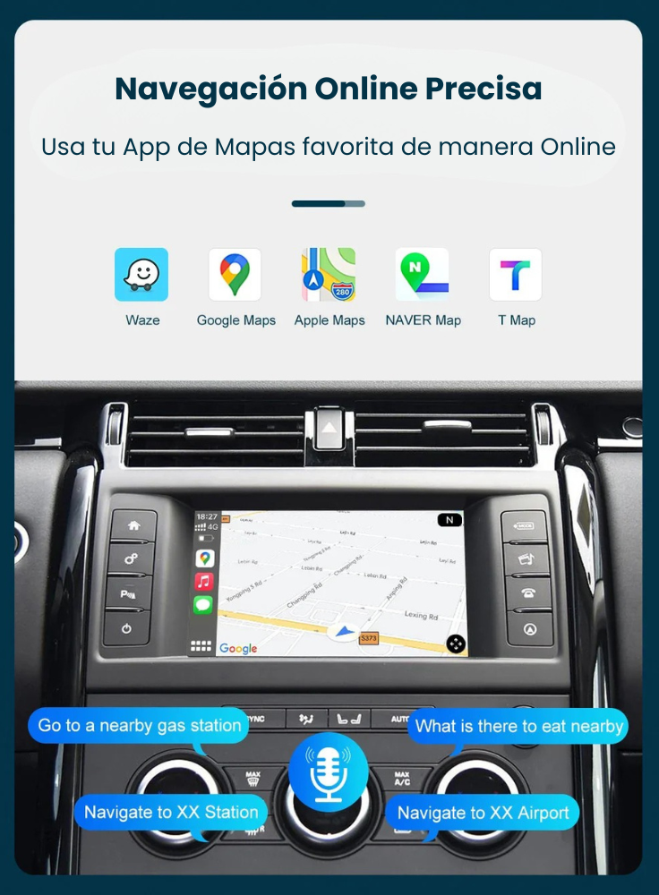 Módulo Apple CarPlay Android Auto Land Rover Jaguar Range Rover 2012-2018