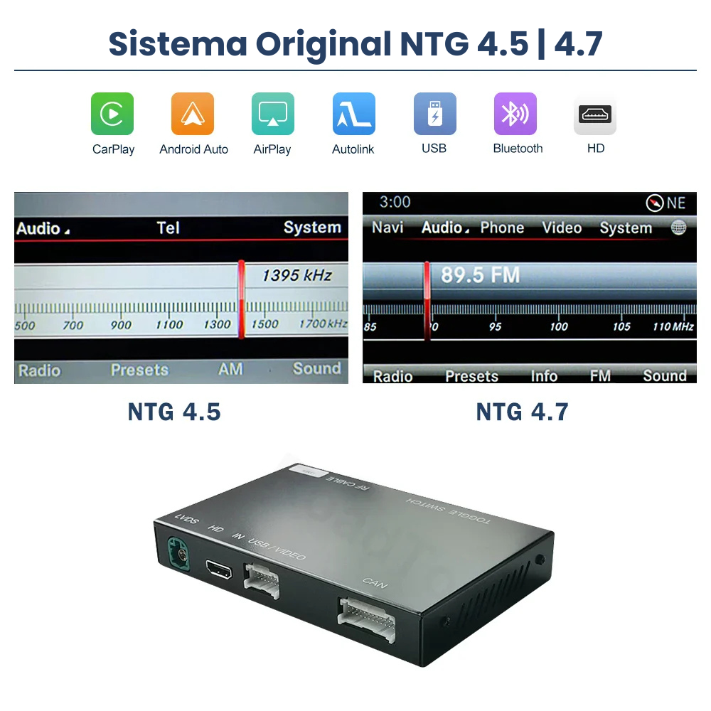 Apple CarPlay Android Auto Mercedes Module NTG 4.5 | NTG 4.7 | NTG 5.0