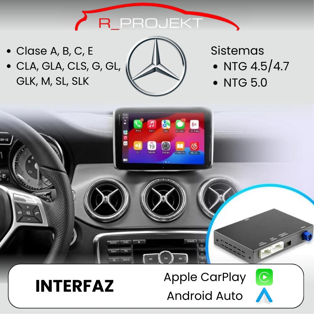 Módulo Apple CarPlay Android Auto Mercedes NTG 4.5 | NTG 4.7 | NTG 5.0