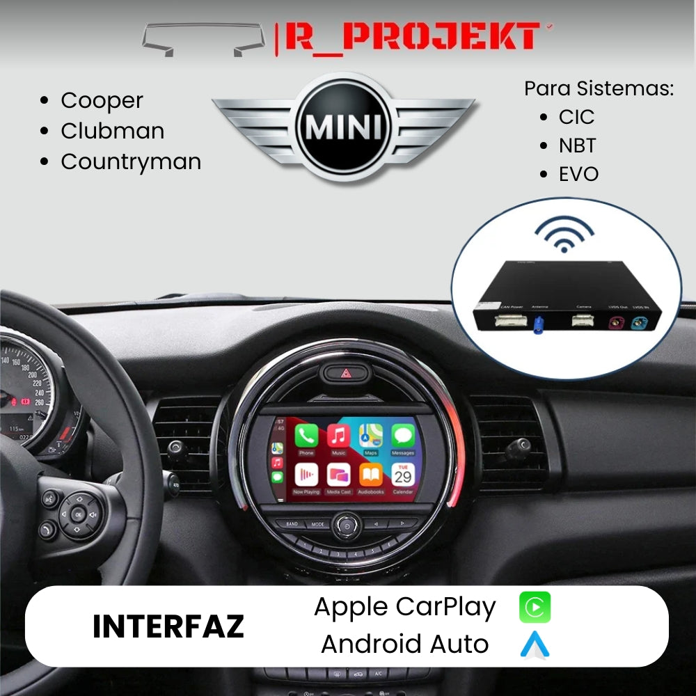 Módulo Apple CarPlay Android Auto Mini Cooper Clubman Countryman – R ...