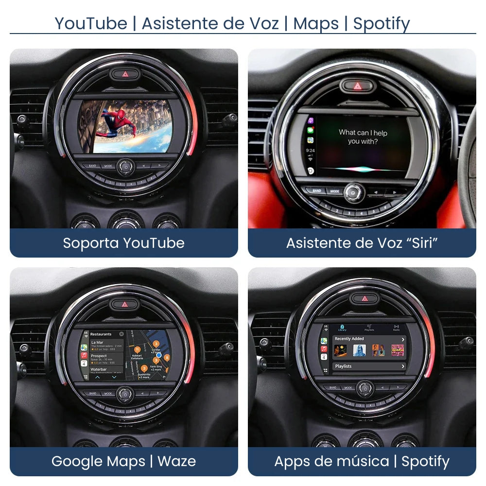 Módulo Apple CarPlay Android Auto Mini Cooper Clubman Countryman