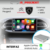 Módulo Apple CarPlay Android Auto Peugeot - Citroen - DS | Sistemas MRN/SMEG