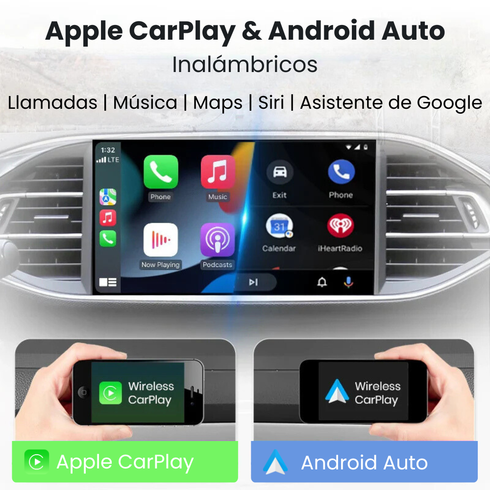 Módulo Apple CarPlay Android Auto Peugeot - Citroen - DS | Sistemas MRN/SMEG