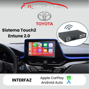 Módulo Apple CarPlay Android Auto Toyota sistemas Touch2 Entune 2.0 Prius C-HR Auris Avensis Verso Yaris Land Cruiser