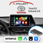 Módulo Apple CarPlay Android Auto Toyota sistemas Touch2 Entune 2.0 Prius C-HR Auris Avensis Verso Yaris Land Cruiser