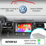 Módulo Apple CarPlay Android Auto Volkswagen Touareg 2010-2018 RNS850