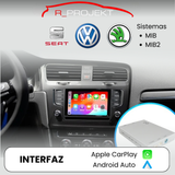 Módulo CarPlay & Android Auto Inalámbrico para VW, Seat, Skoda (MIB1/MIB2) | Golf 7, León 5F, Octavia