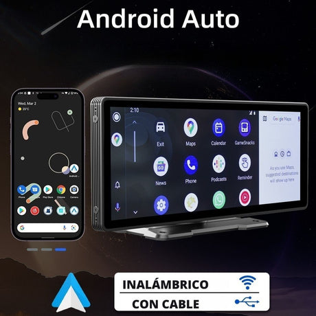 pantalla android auto carplay coche pantalla gps coche universal pantalla google maps coche spotify waze pantalla tactil universal