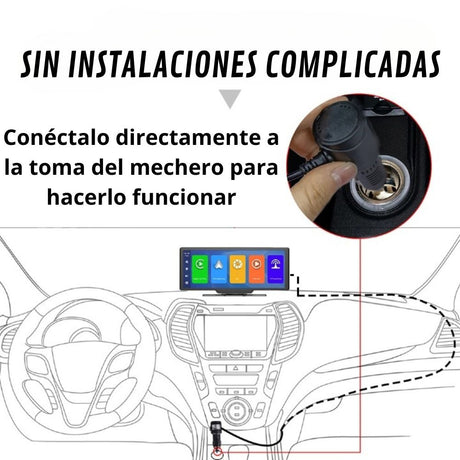 pantalla android auto carplay coche pantalla gps coche universal pantalla google maps coche spotify waze pantalla tactil universal