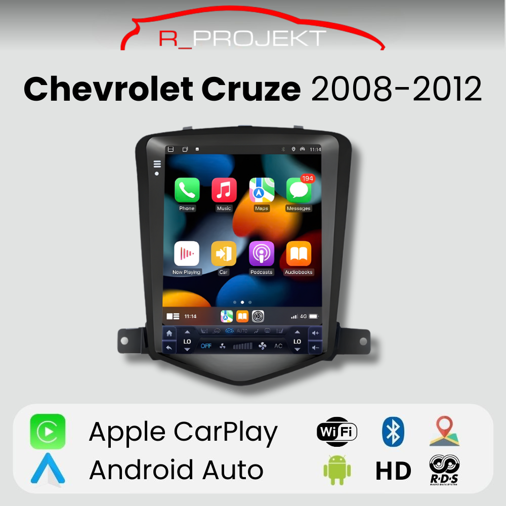 Android Auto Carplay 10" Chevrolet Cruze J300 2008-2012 Head Unit