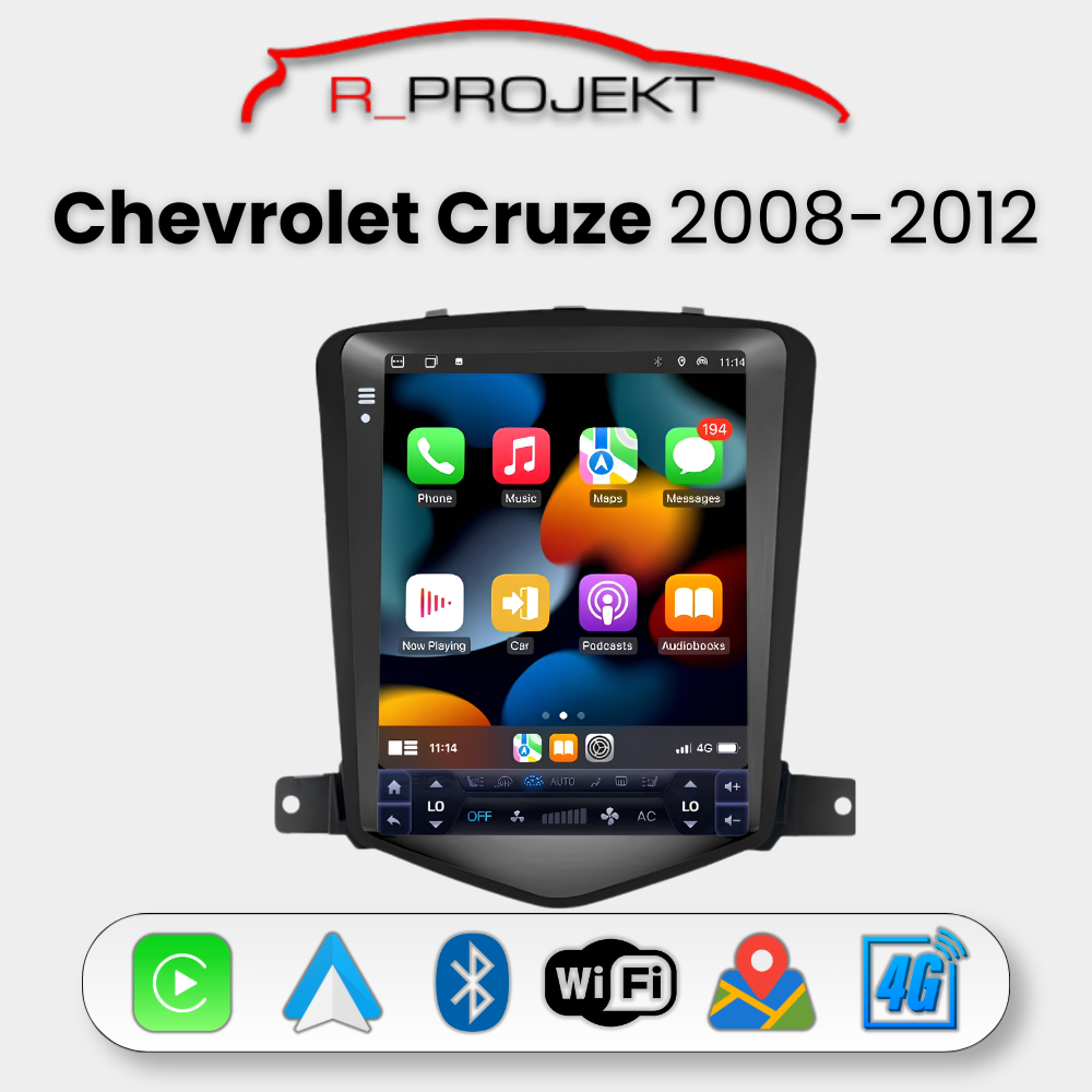 Android Auto Carplay Head Unit 10" Chevrolet Cruze J300 2008-2012