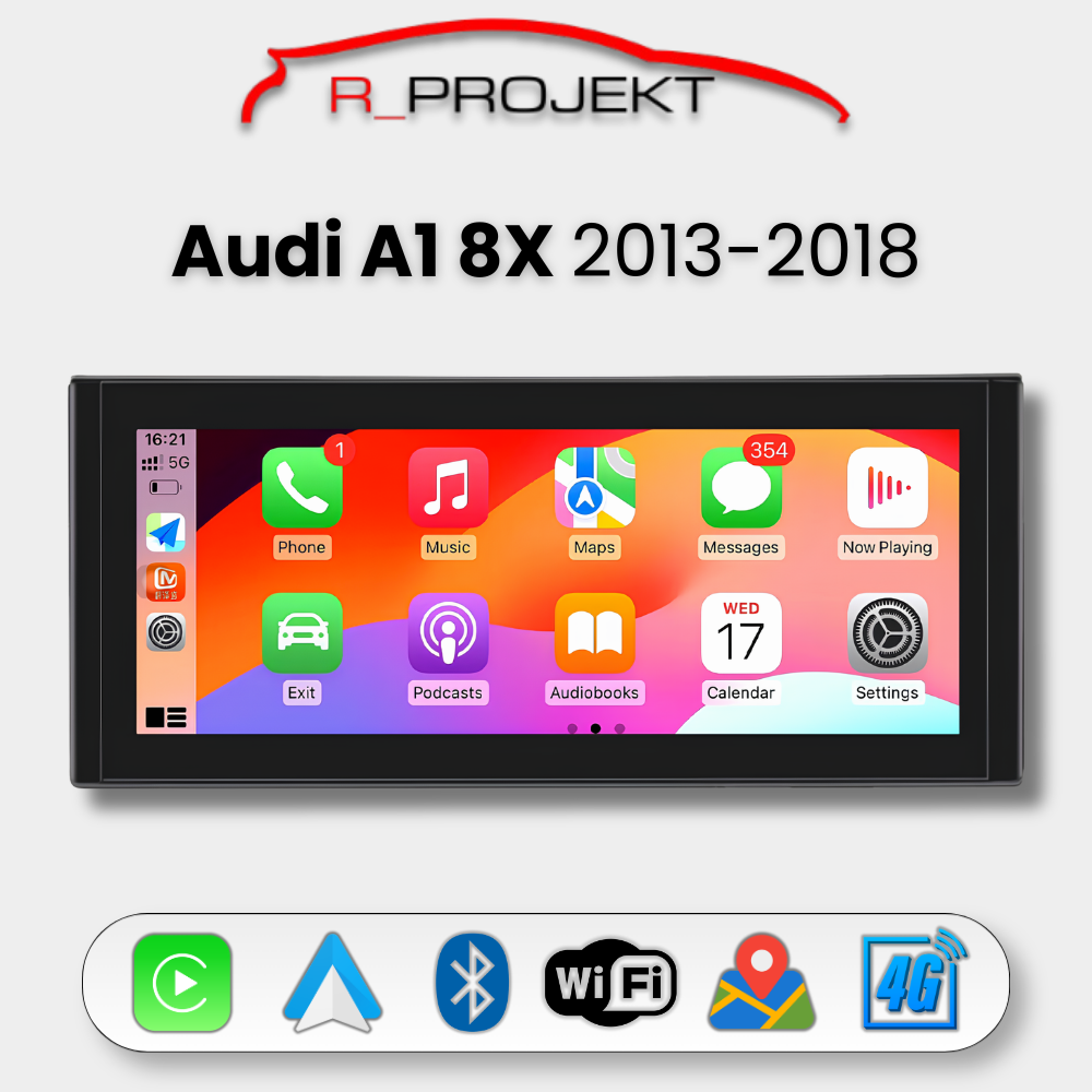 Pantalla Android Auto Carplay Audi A1 2013-2018