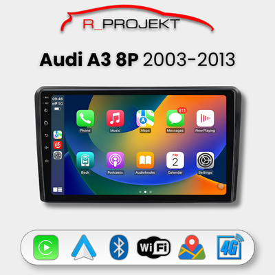 Pantalla Android Auto Carplay Audi A3 8P 2003-2013