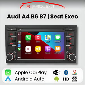Android Auto CarPlay Autoradio Audi A4 B6 B7 Seat Exeo