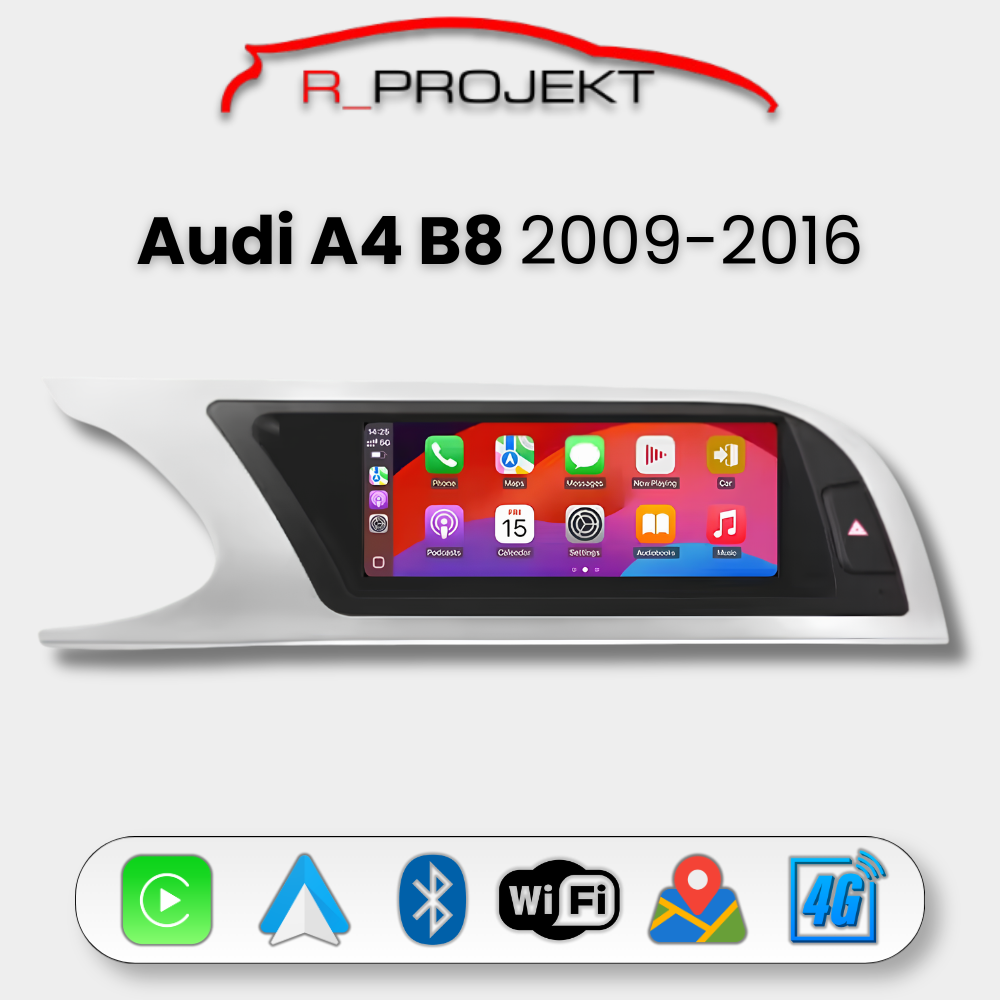 Pantalla Android Auto Carplay Audi A4 B8 2009-2016