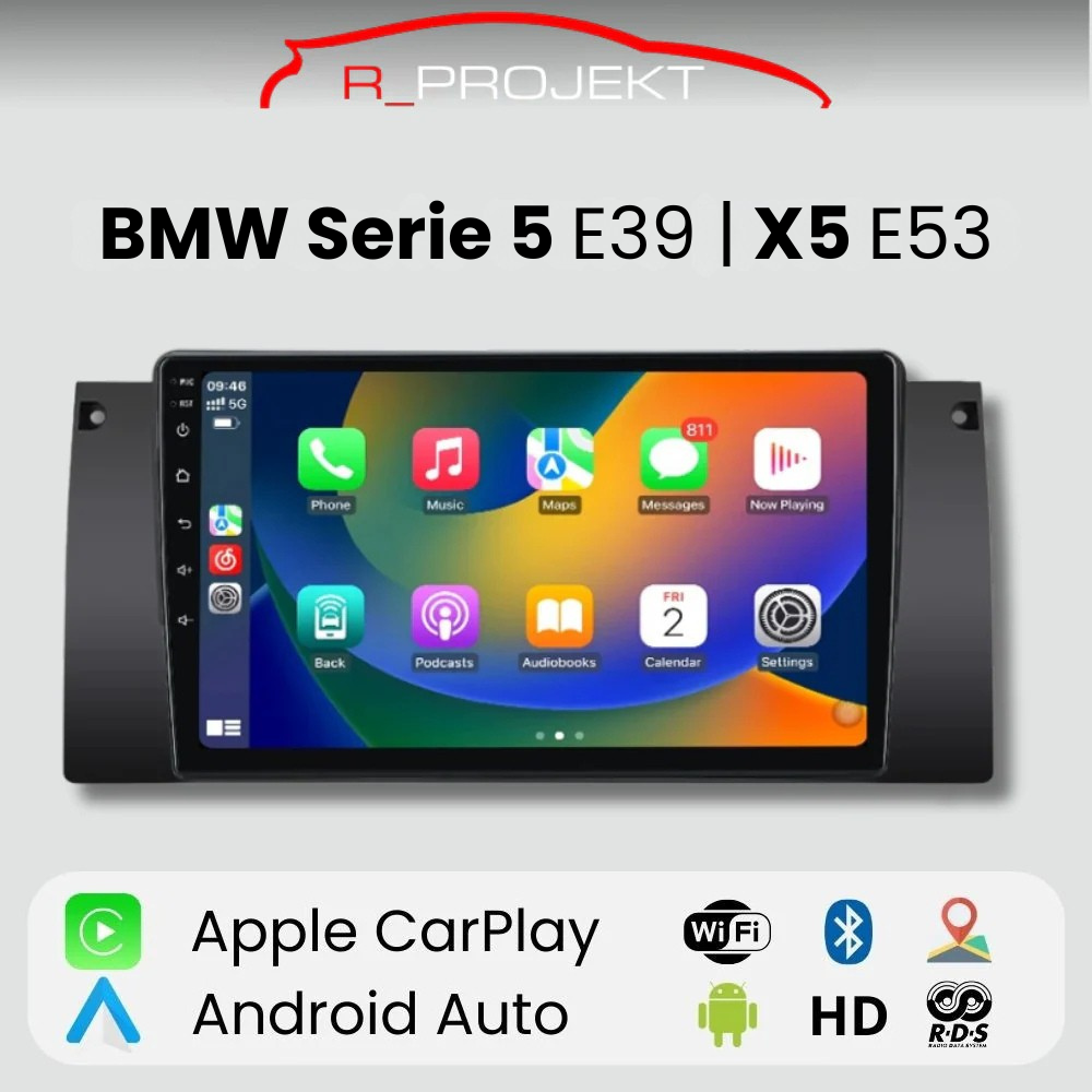 Android Auto Carplay Screen BMW E53 X5 Series 5 E39