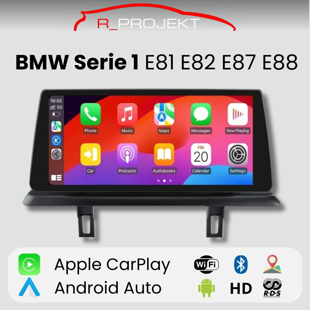 10-inch Android Auto Carplay Head Unit BMW 1 Series E81 E82 E87 E88