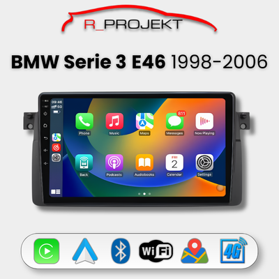 Pantalla Android Auto Carplay BMW Serie 3 E46