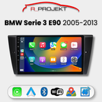 Pantalla Android Auto Carplay BMW Serie 3 E90 E91 E92 E93