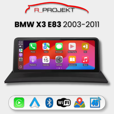 Pantalla Android Auto Carplay BMW X3 E83 10" 2003-2011