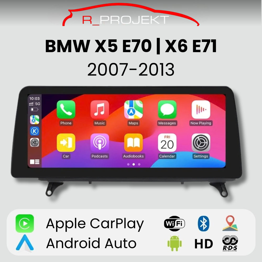 Android Auto Carplay BMW X5 E70 X6 E71 2007-2013 Head Unit
