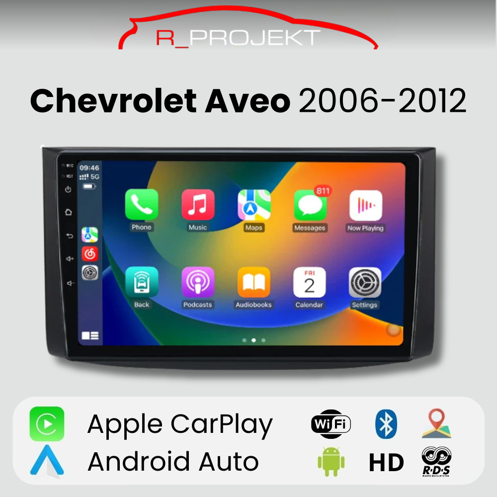 Android Auto CarPlay-Bildschirm Chevrolet Aveo 2006-2012