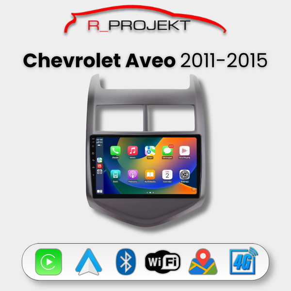Android Auto Carplay Head Unit Chevrolet Aveo 2011-2015