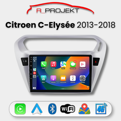 Pantalla Android Auto Carplay Citroen C-Elysée 2013-2018