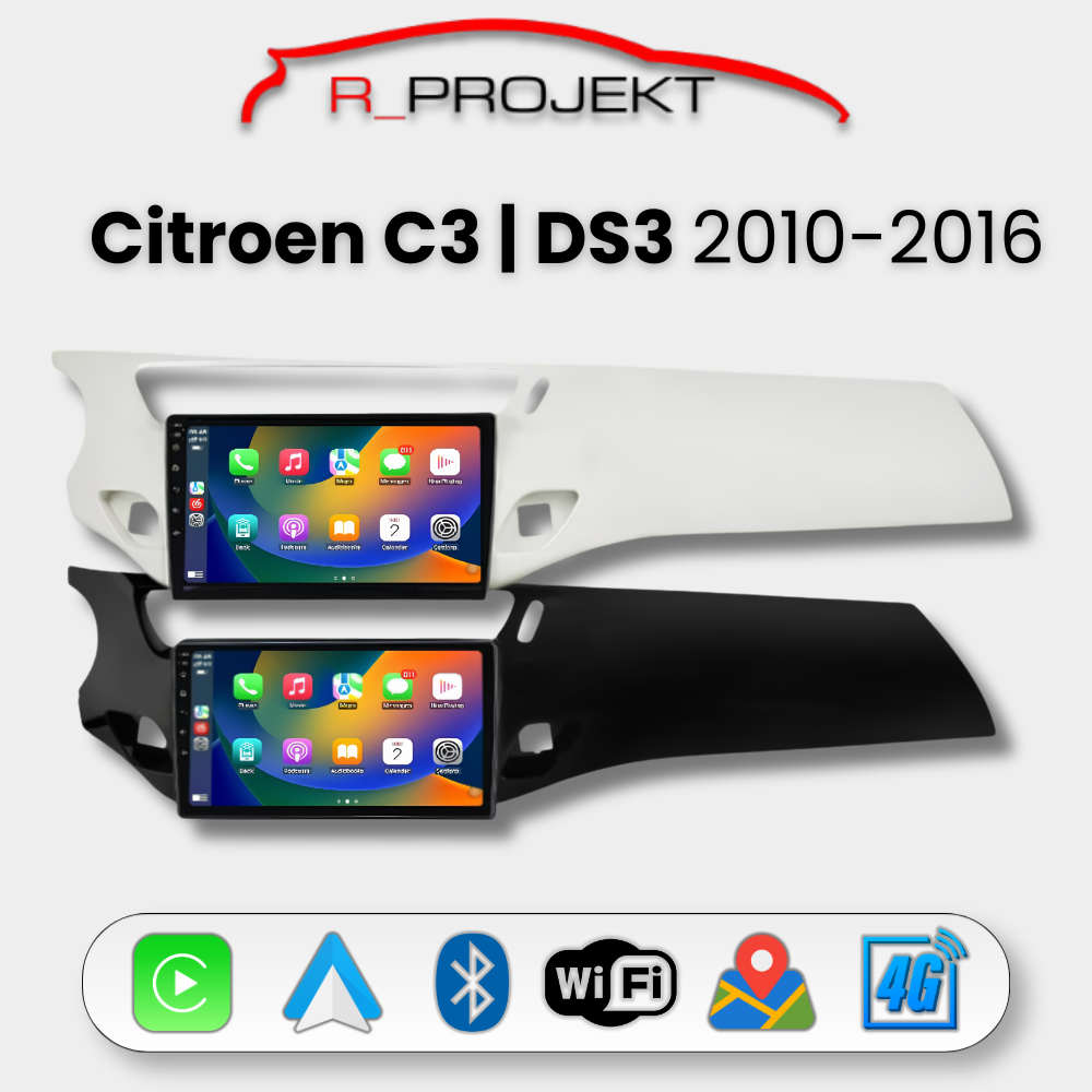 Pantalla Android Auto Carplay Citroen C3 - DS3 2010-2016