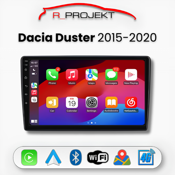 Head Unit Android Auto Carplay Dacia Duster 2015-2020