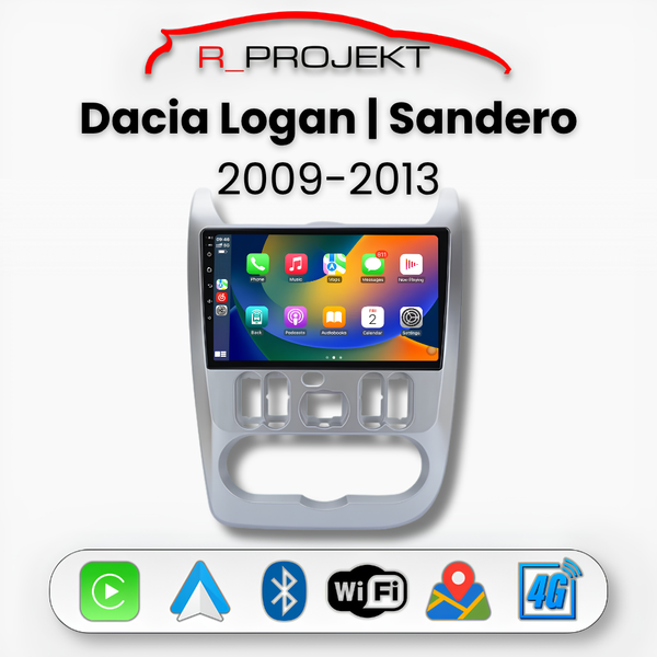 Android Auto Carplay Head Unit Dacia Logan Sandero 2009-2013