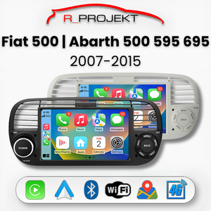 Pantalla Android Auto Carplay Fiat 500 Abarth 2007-2015