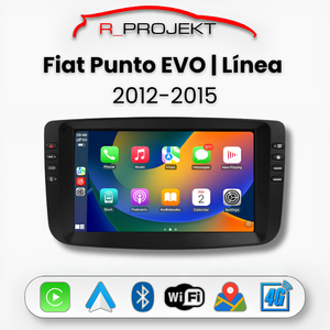 Pantalla Android Auto Carplay Fiat Linea Punto EVO 2012-2015