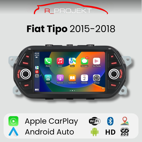 Pantalla Android Auto Carplay Fiat Tipo 2015-2017