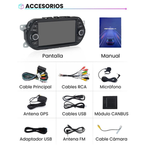 Pantalla Android Auto Carplay Fiat Tipo 2015-2017