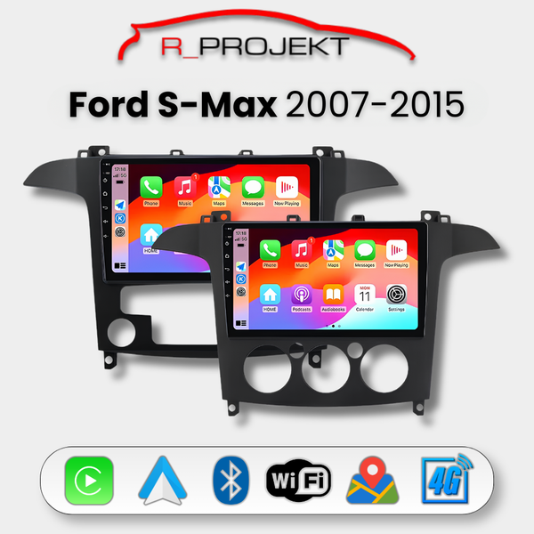 Autoradio Android Auto Carplay Ford S-Max 2007-2015