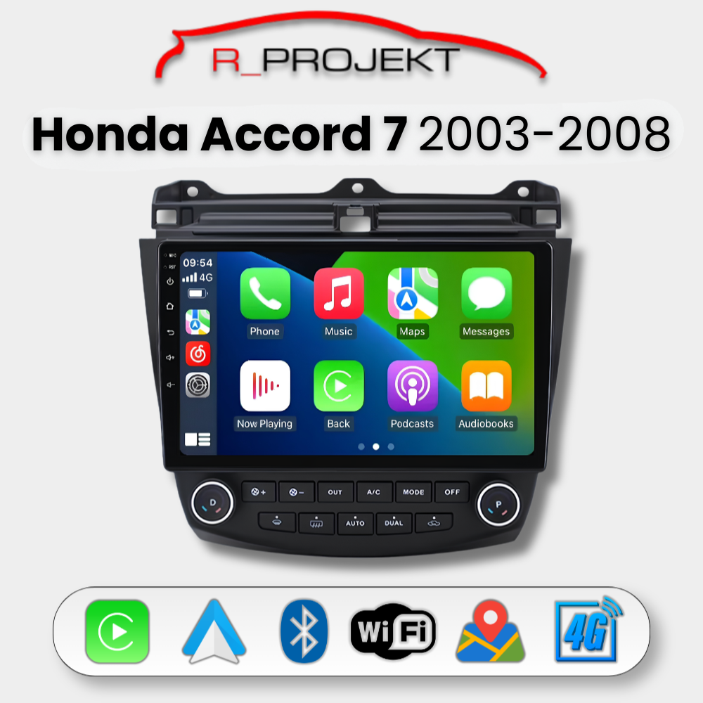 Pantalla Android Auto Carplay Honda Accord 7 2003-2008