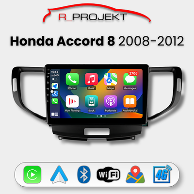 Pantalla Android Auto Carplay Honda Accord 8 2008-2012