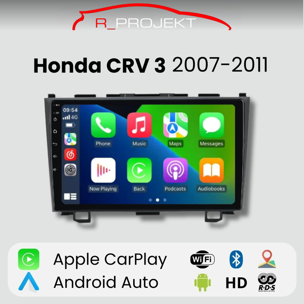 Android Auto Carplay Screen Honda CRV CR-V 3 2007-2011