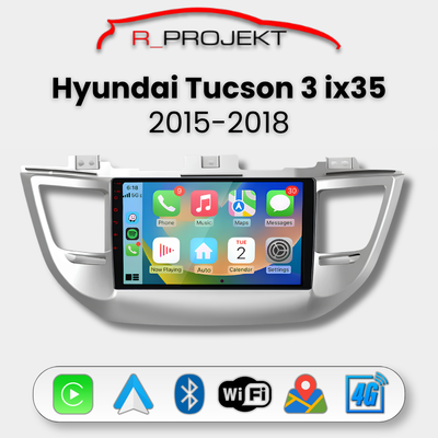 Pantalla Android Auto Carplay Hyundai Tucson 3 IX35 2015-2018
