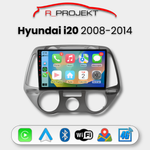Android Auto Carplay Head Unit Hyundai i20 2008-2014