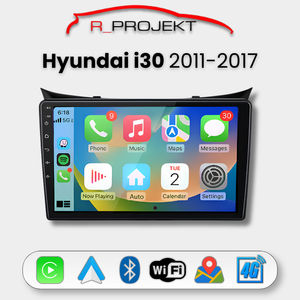 Head Unit Android Auto Carplay Hyundai i30 2011-2017